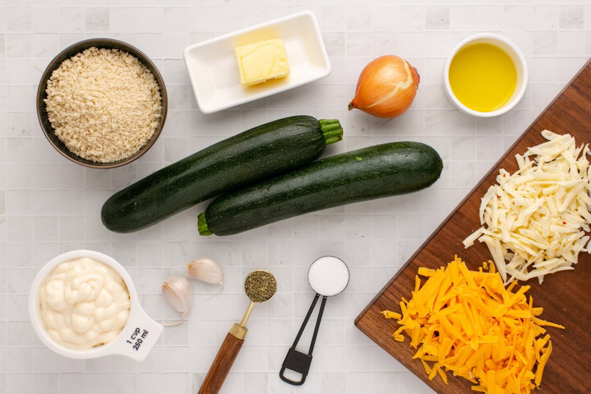 Ingredients for Zucchini Casserole