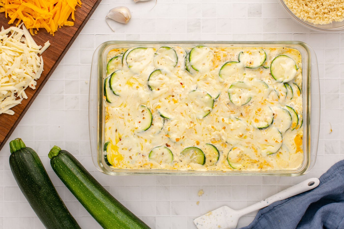 baked zucchini casserole with cheese