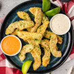 Plate of Air Fryer Avocado Fries