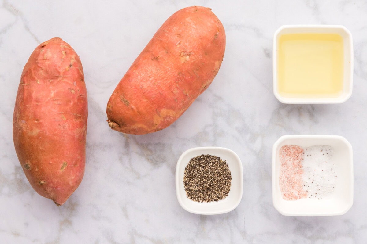 Ingredients for Air Fryer Sweet Potato Fries