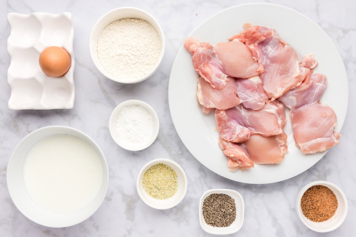Ingredients for Chicken and Waffles