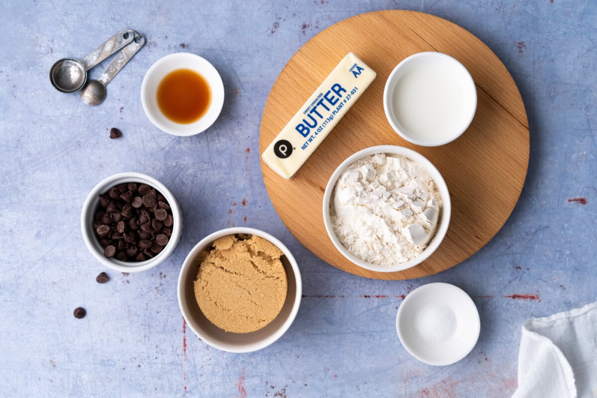 Ingredients for Edible Cookie Dough