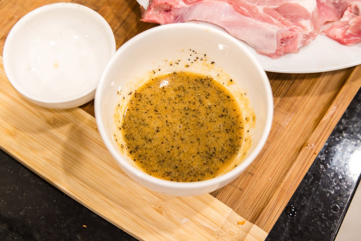 garlic butter in a bowl