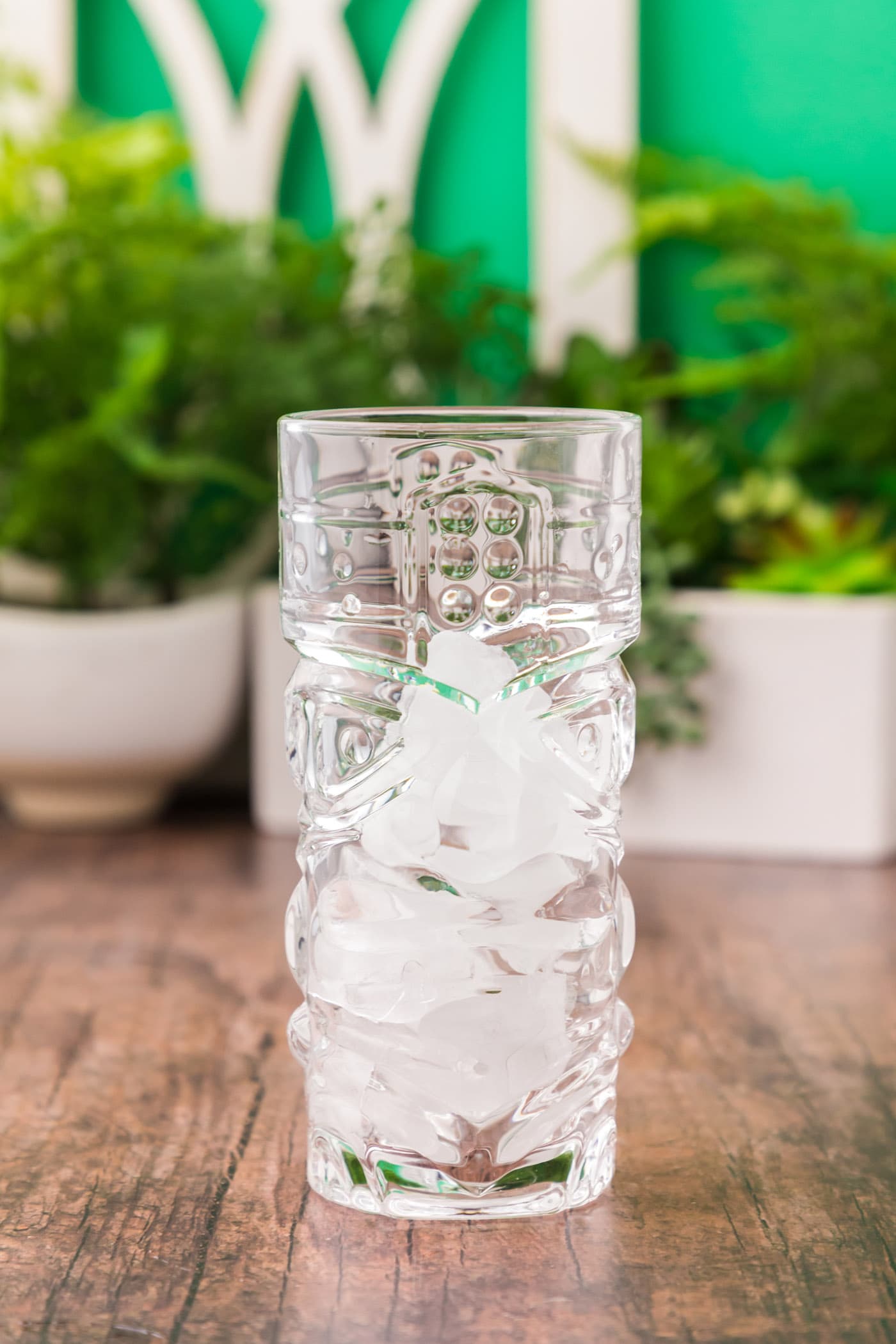 tiki glass with ice