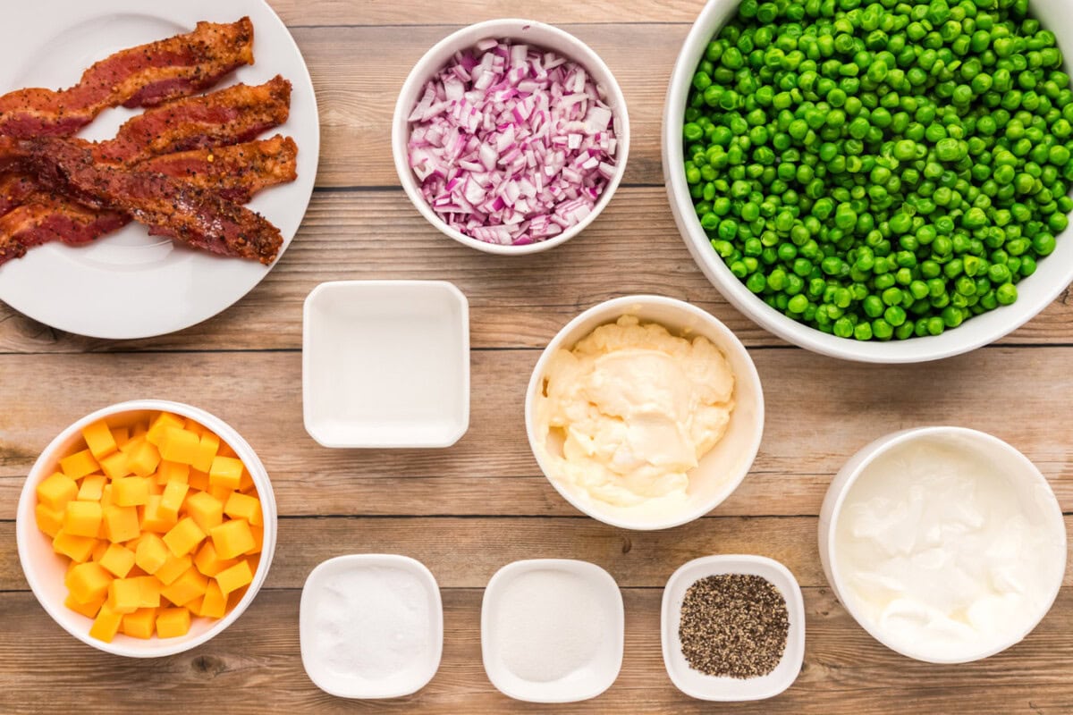 Ingredients for Pea Salad