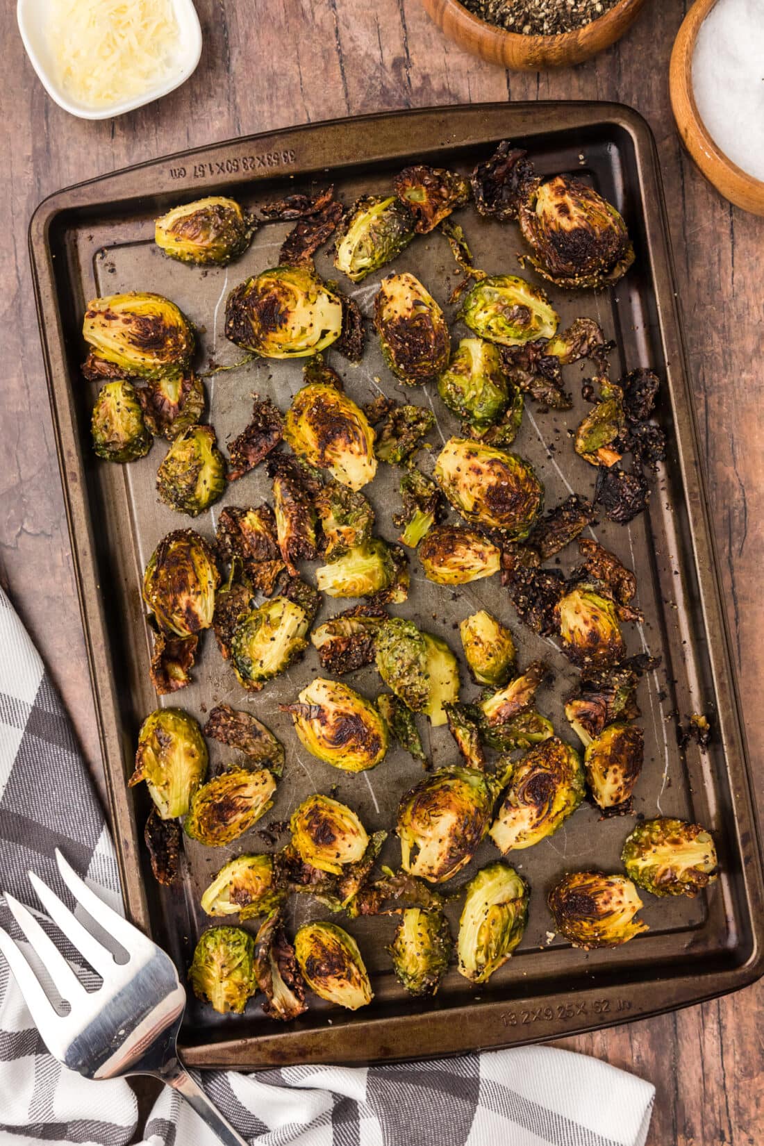 Pan of Roasted Brussel Sprouts