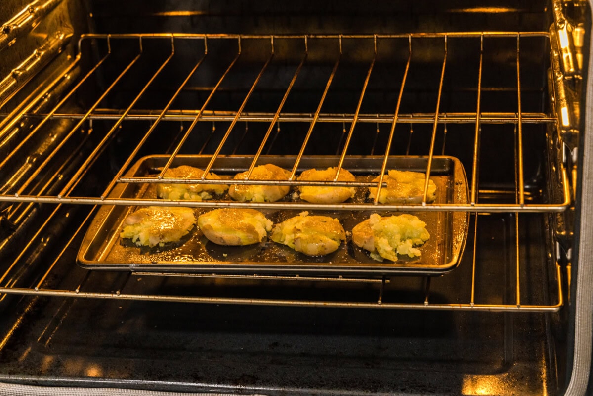 baking smashed potatoes in the oven