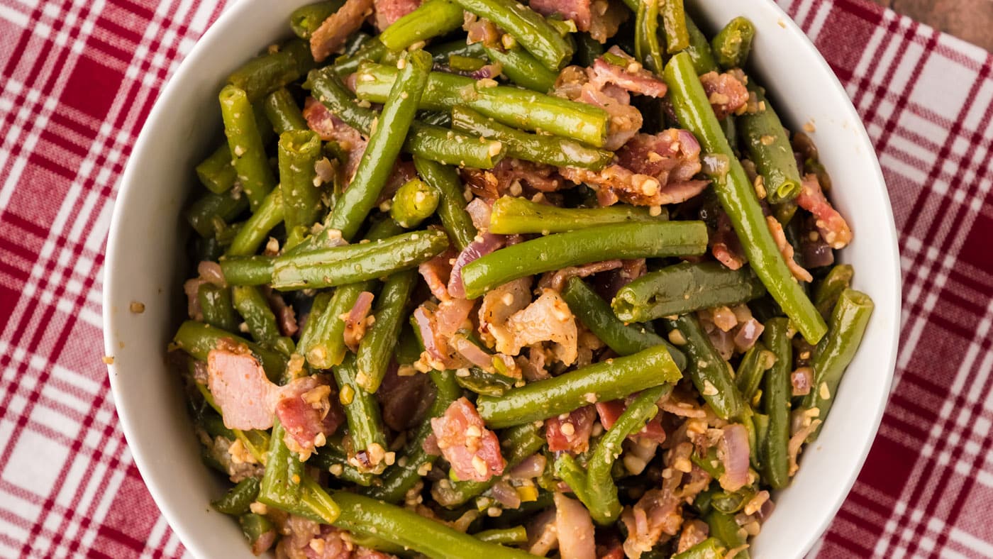 A comforting and quick side dish for holidays or everyday dinners, these southern green beans hit th