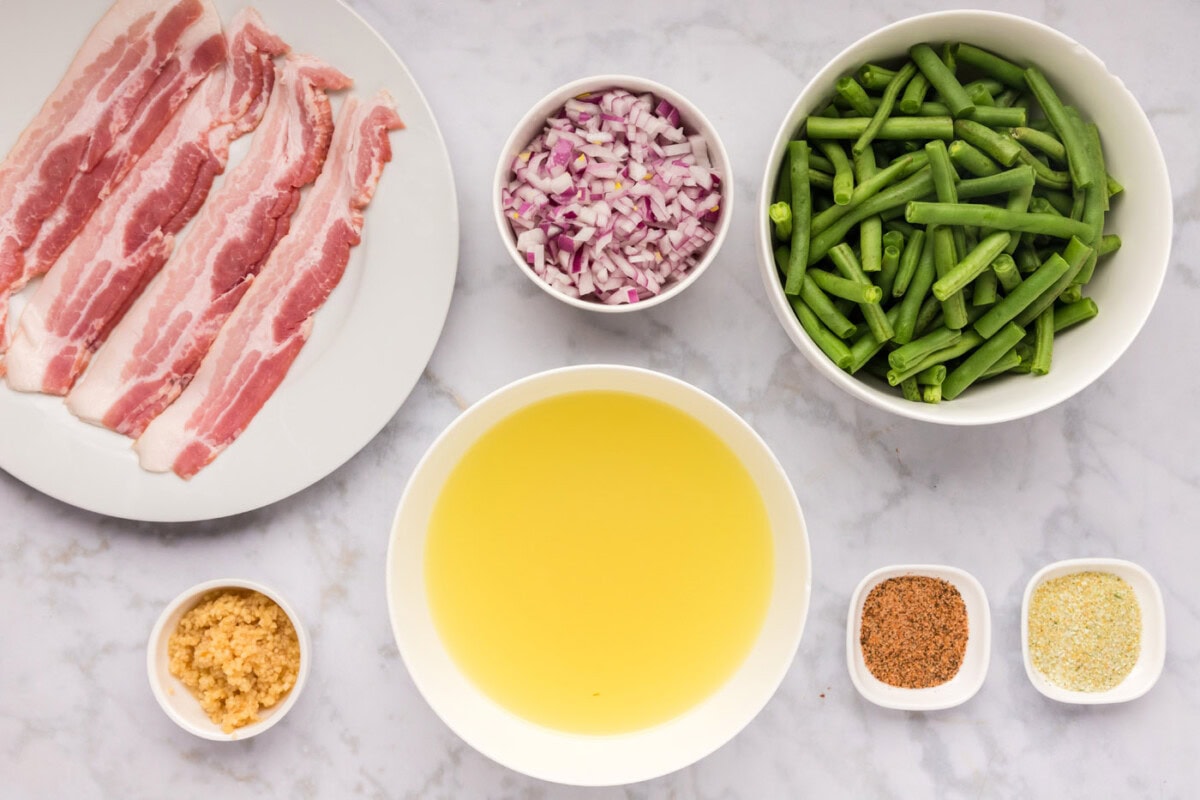 Ingredients for Southern Green Beans