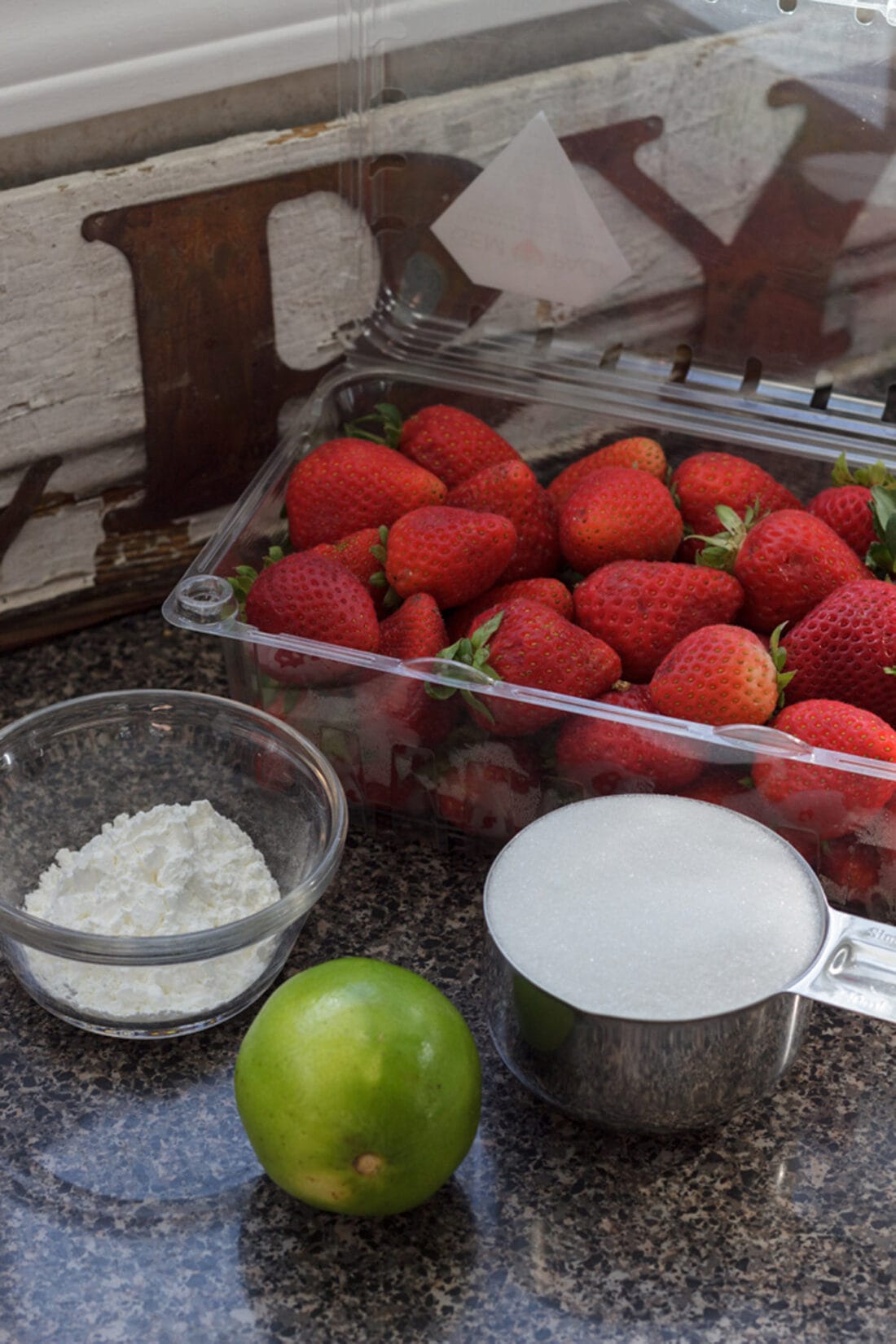 Ingredients for Strawberry Shortcake Trifle