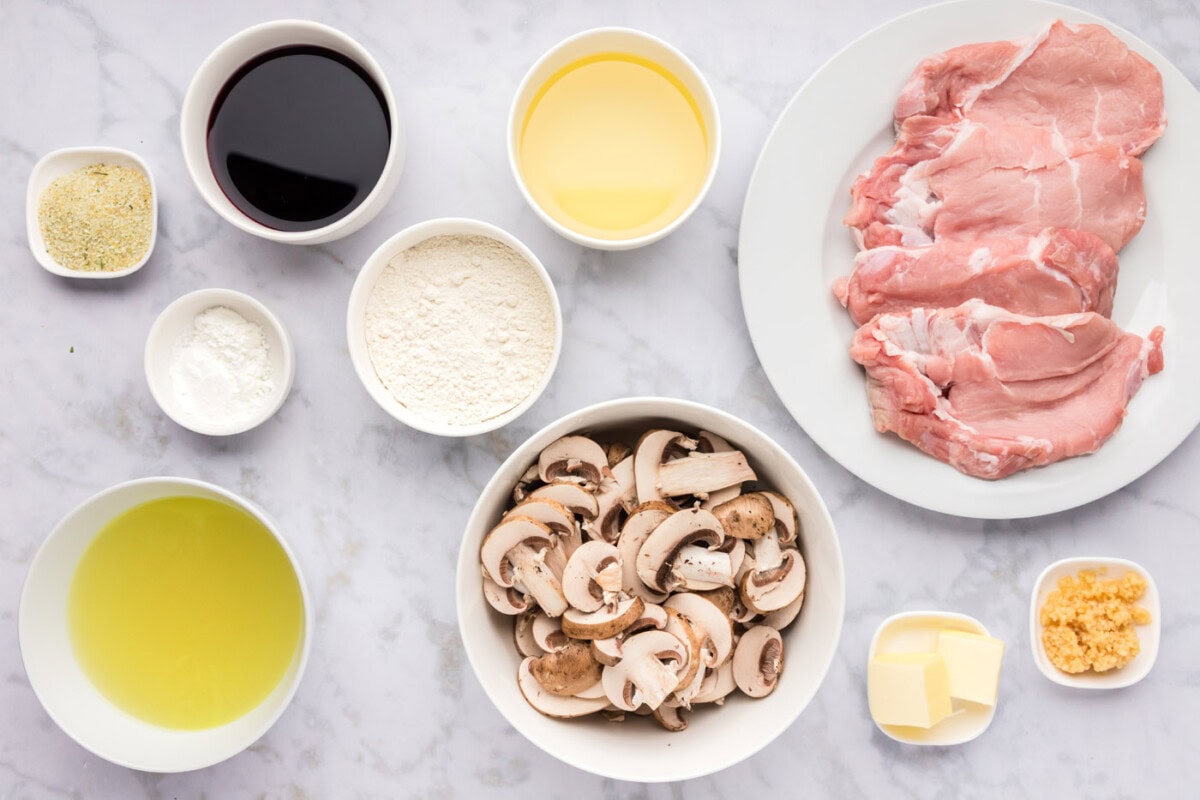 Ingredients for Veal Marsala