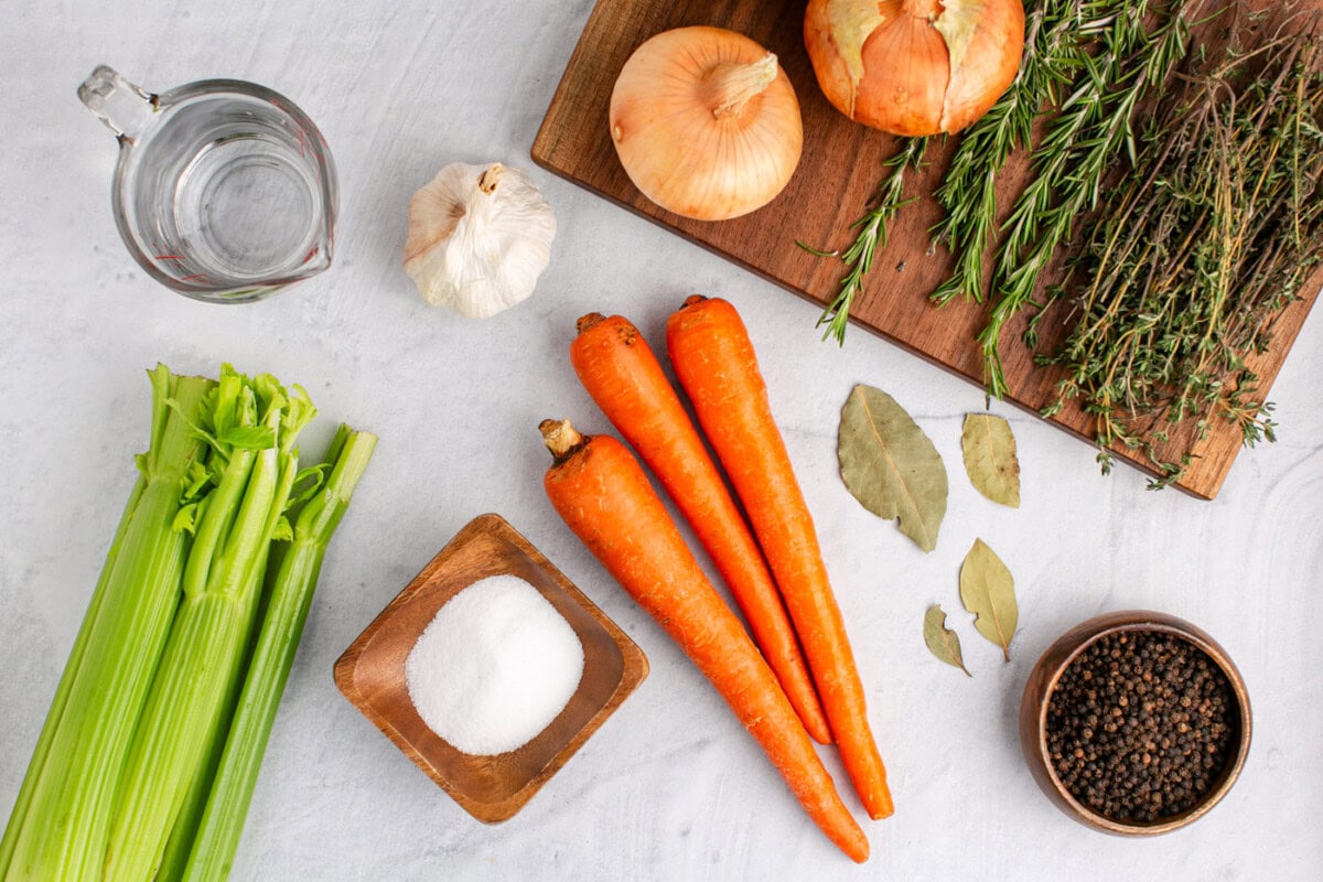 Ingredients for Vegetable Broth