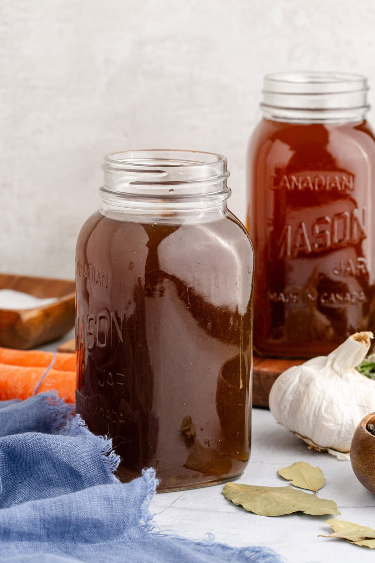 Two jars of Vegetable Broth