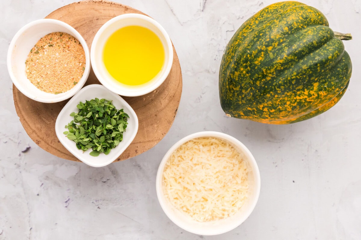 Ingredients for Air Fryer Acorn Squash