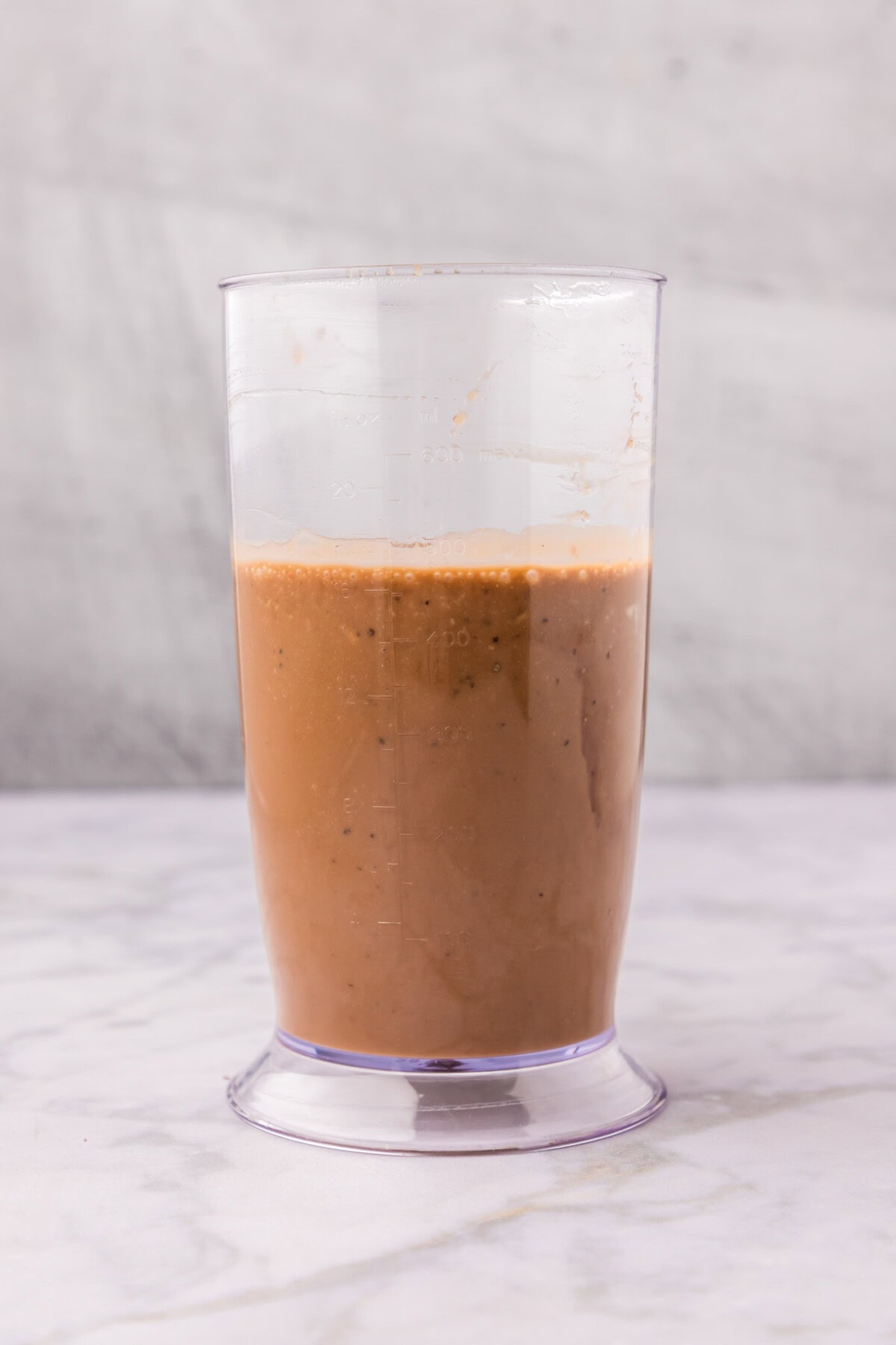 Balsamic Vinaigrette in an immersion blender cup