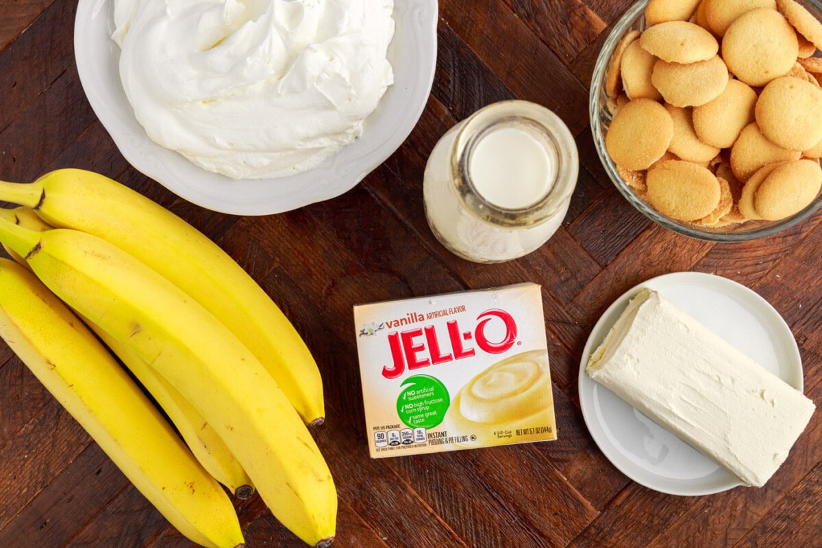 Ingredients for Banana Trifle