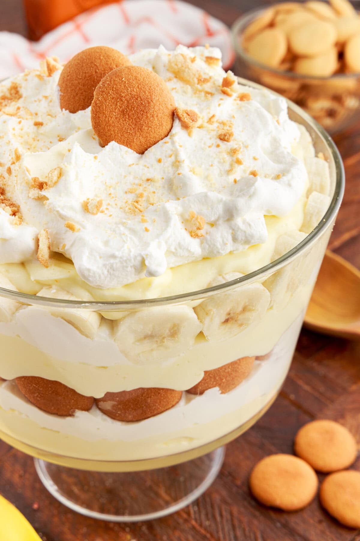 Close up photo of a Banana Trifle