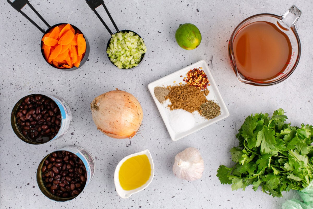 Ingredients for Black Bean Soup