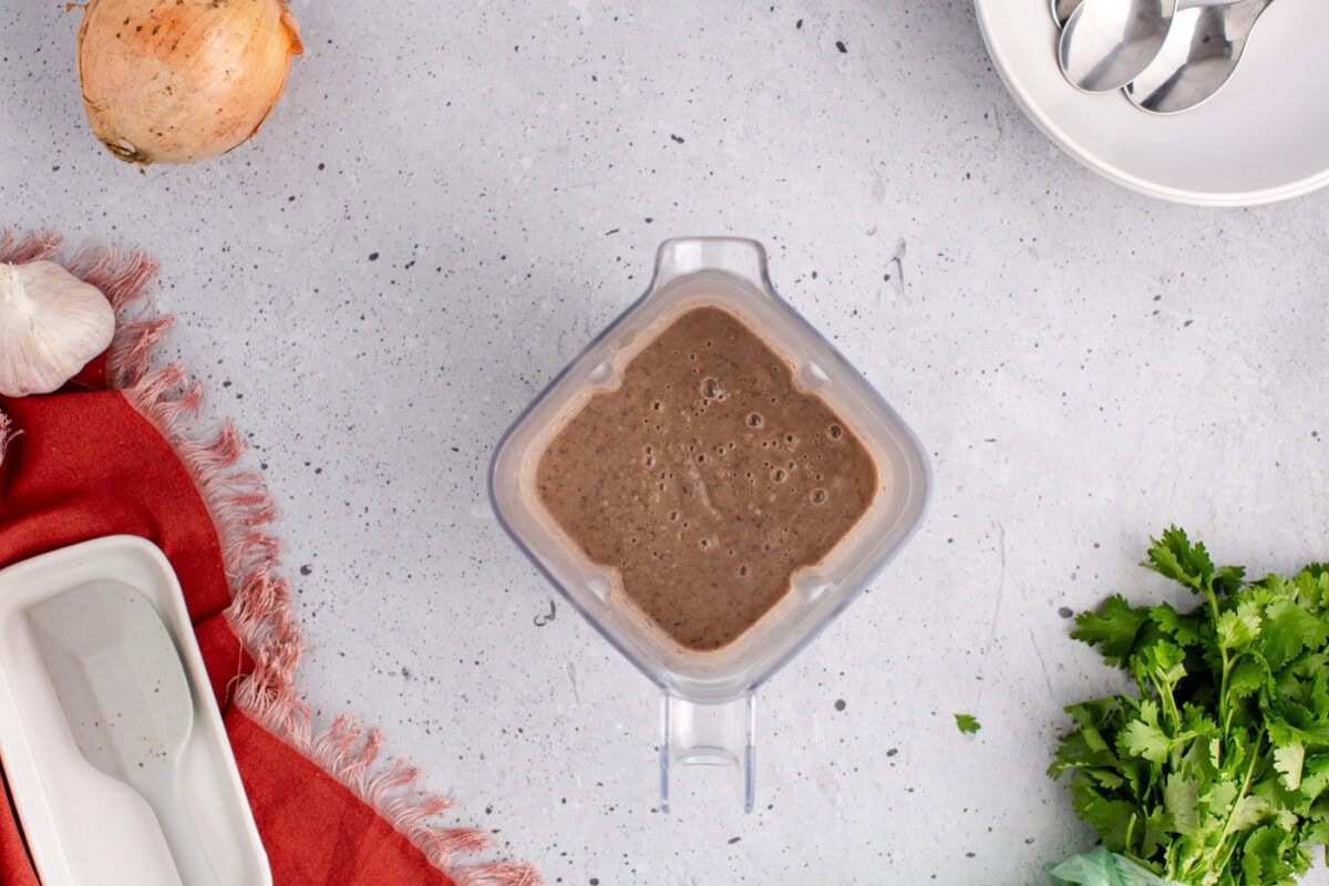 blended black bean soup