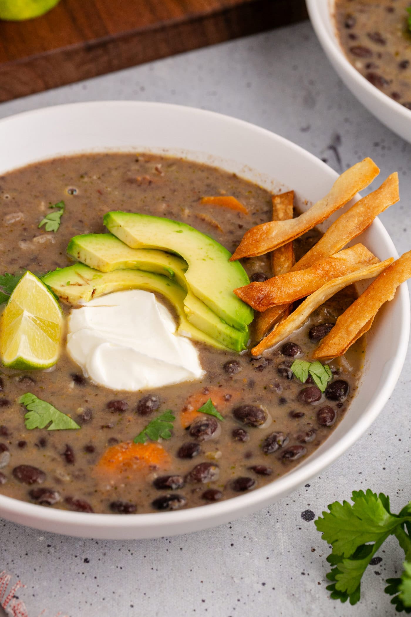 Black Bean Soup - Amanda's Cookin' - Soup & Salad