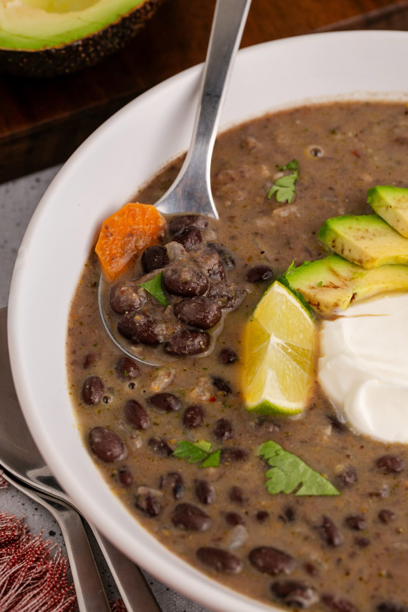 Black Bean Soup - Amanda's Cookin' - Soup & Salad