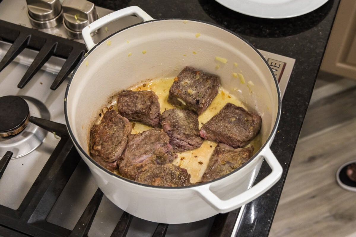 searing beef short ribs before braising