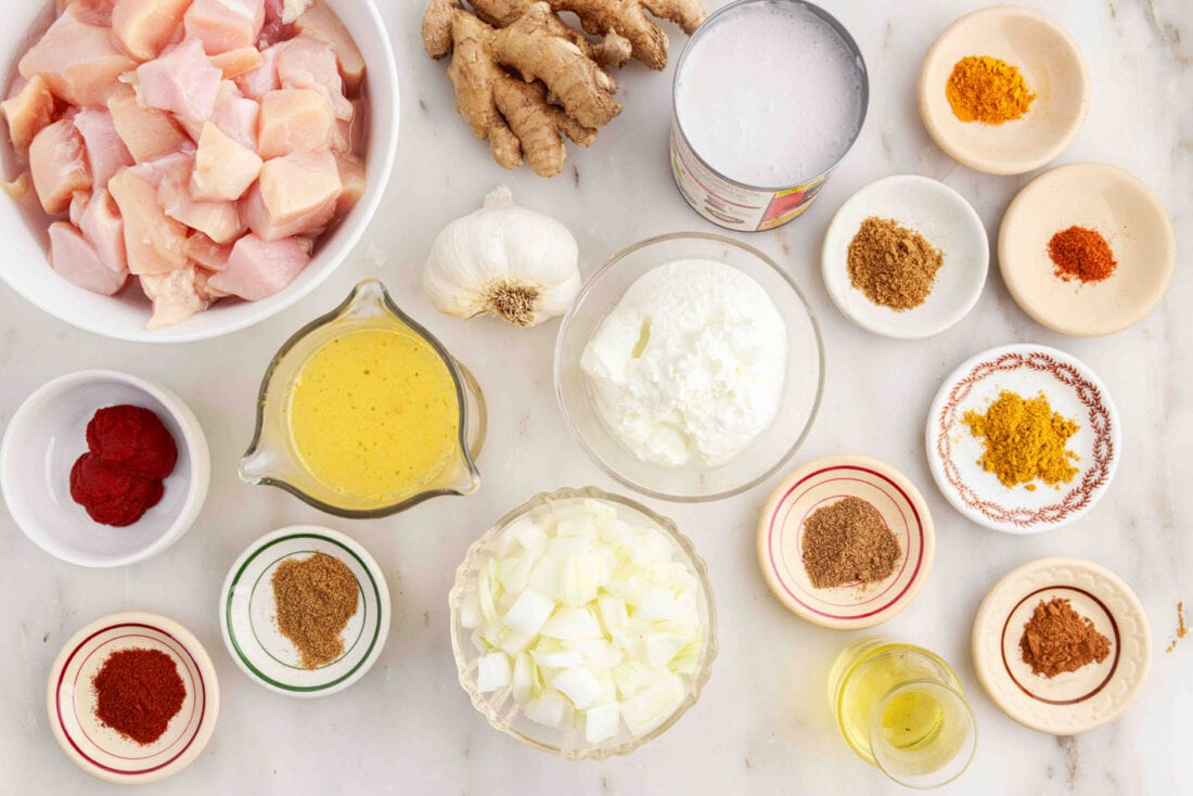 Ingredients for Chicken Curry