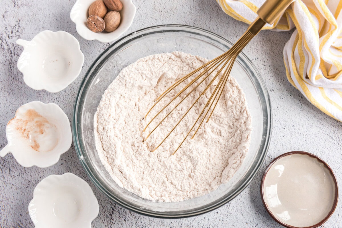 whisked flour and spices