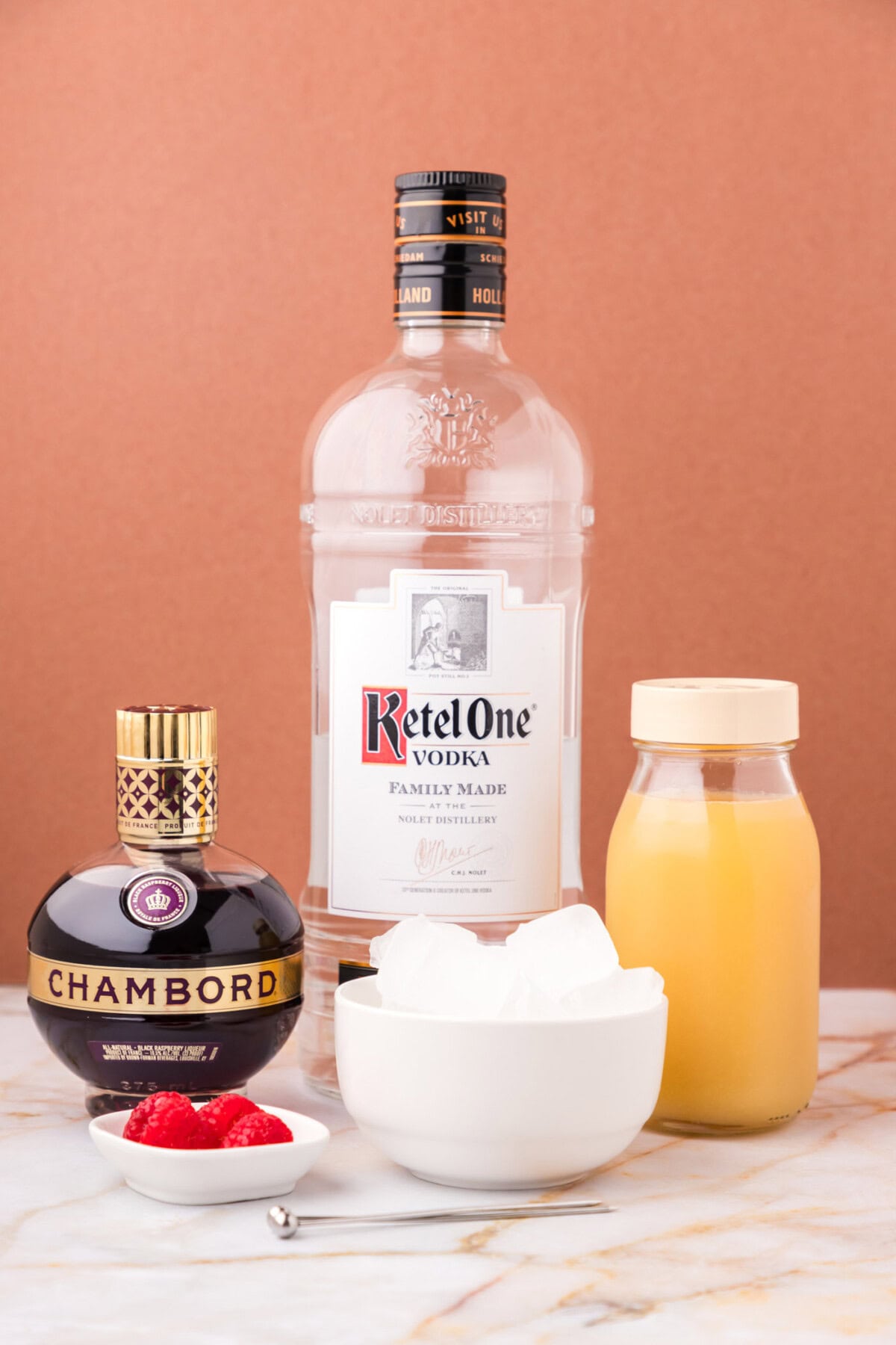 Ingredients for French Martini