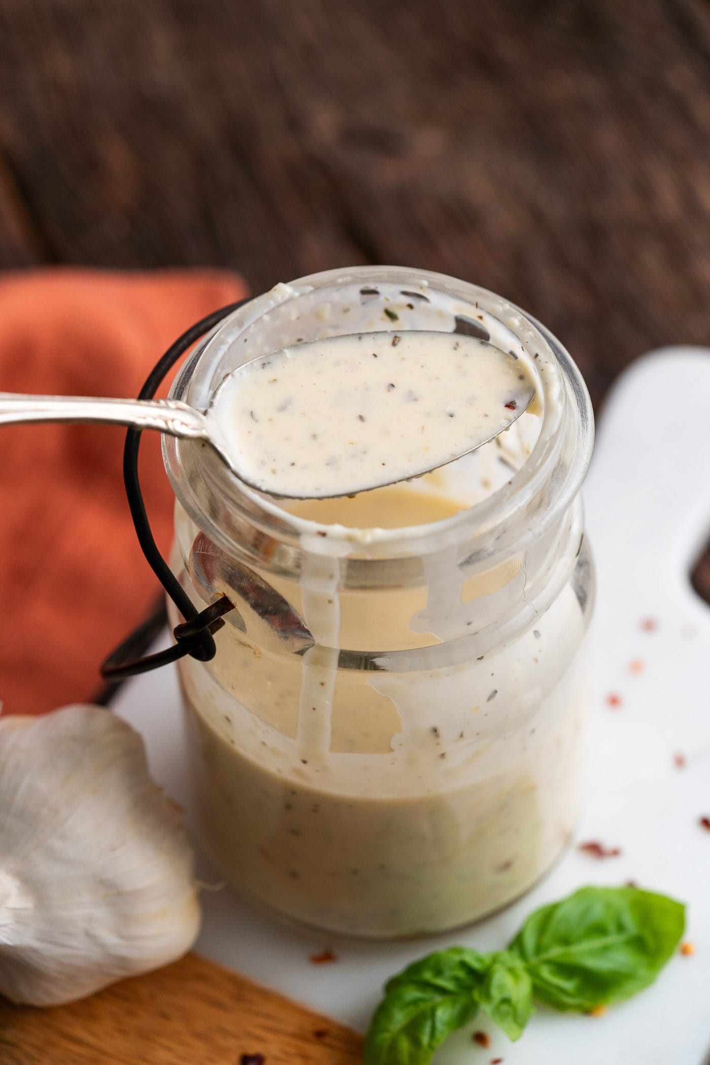 Garlic Parmesan Wing Sauce - Amanda's Cookin' - Condiments