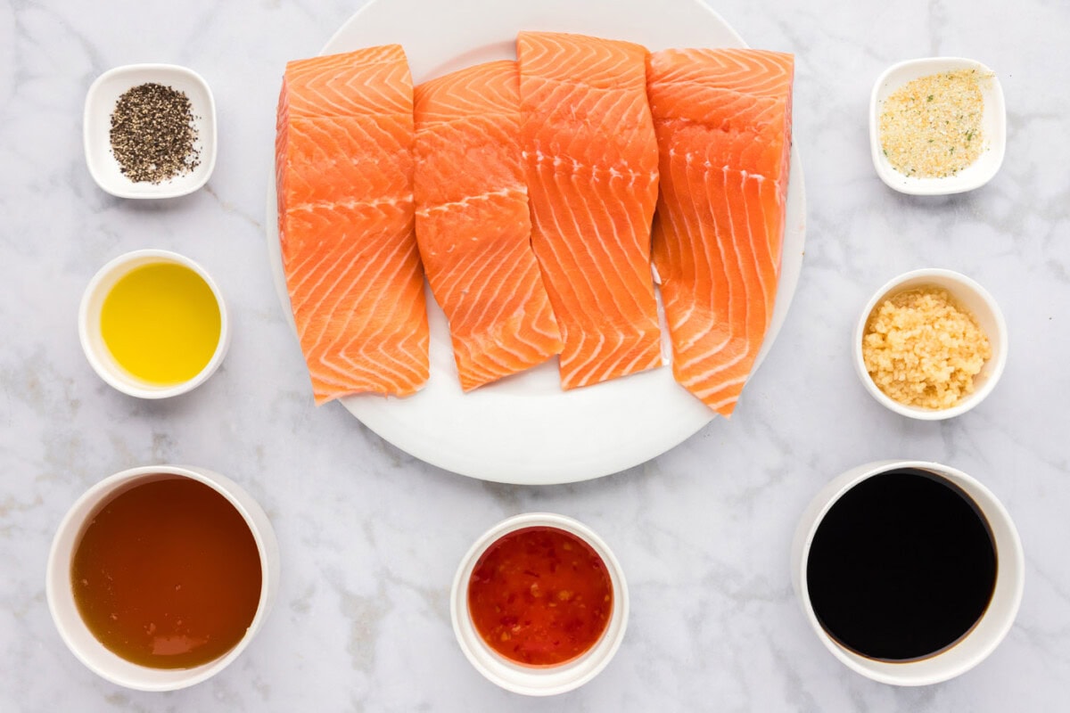 Ingredients for Honey Salmon