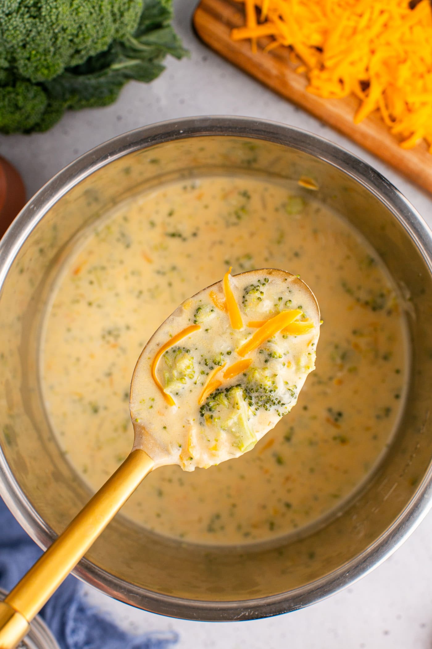 Instant Pot Broccoli Cheddar Soup - Amanda's Cookin' - Instant Pot