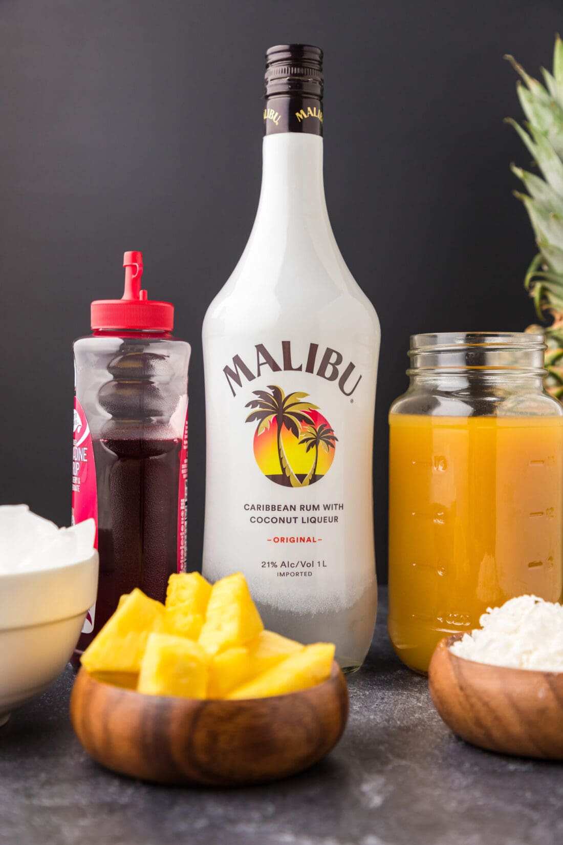 Ingredients for Malibu Sunset