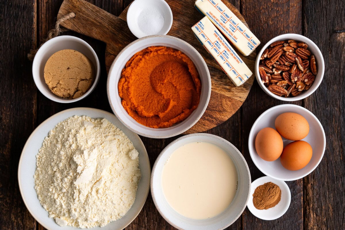 Ingredients for Pumpkin Dump Cake