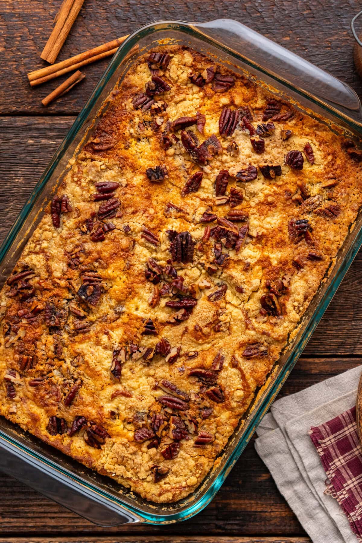 Pan of Pumpkin Dump Cake