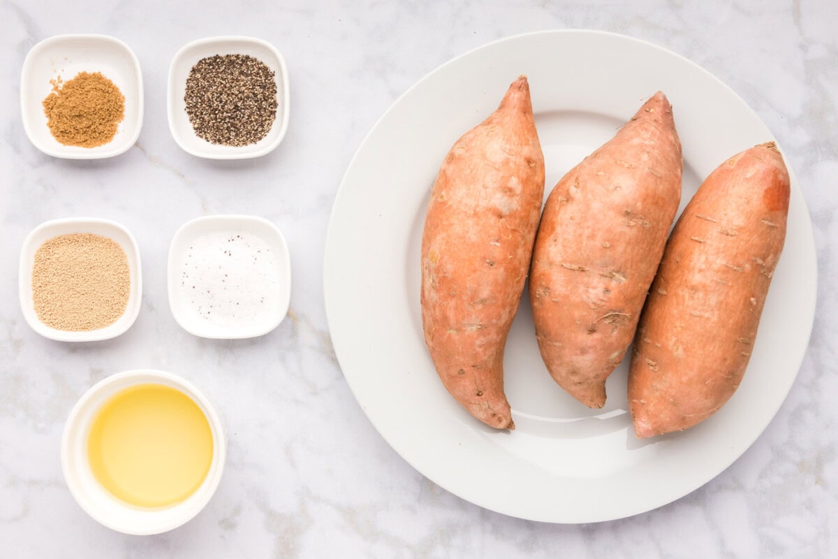 Ingredients for Roasted Sweet Potatoes