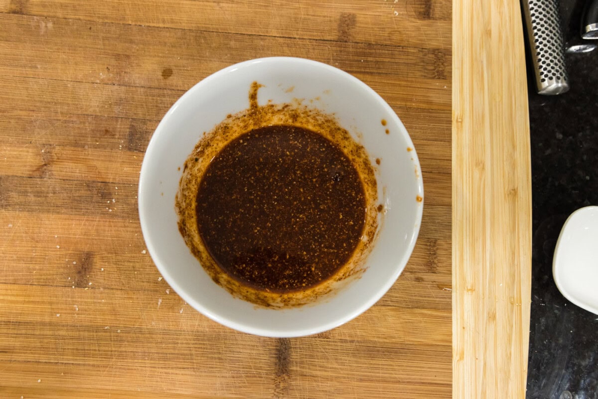 spicy shrimp spice mixture in a bowl