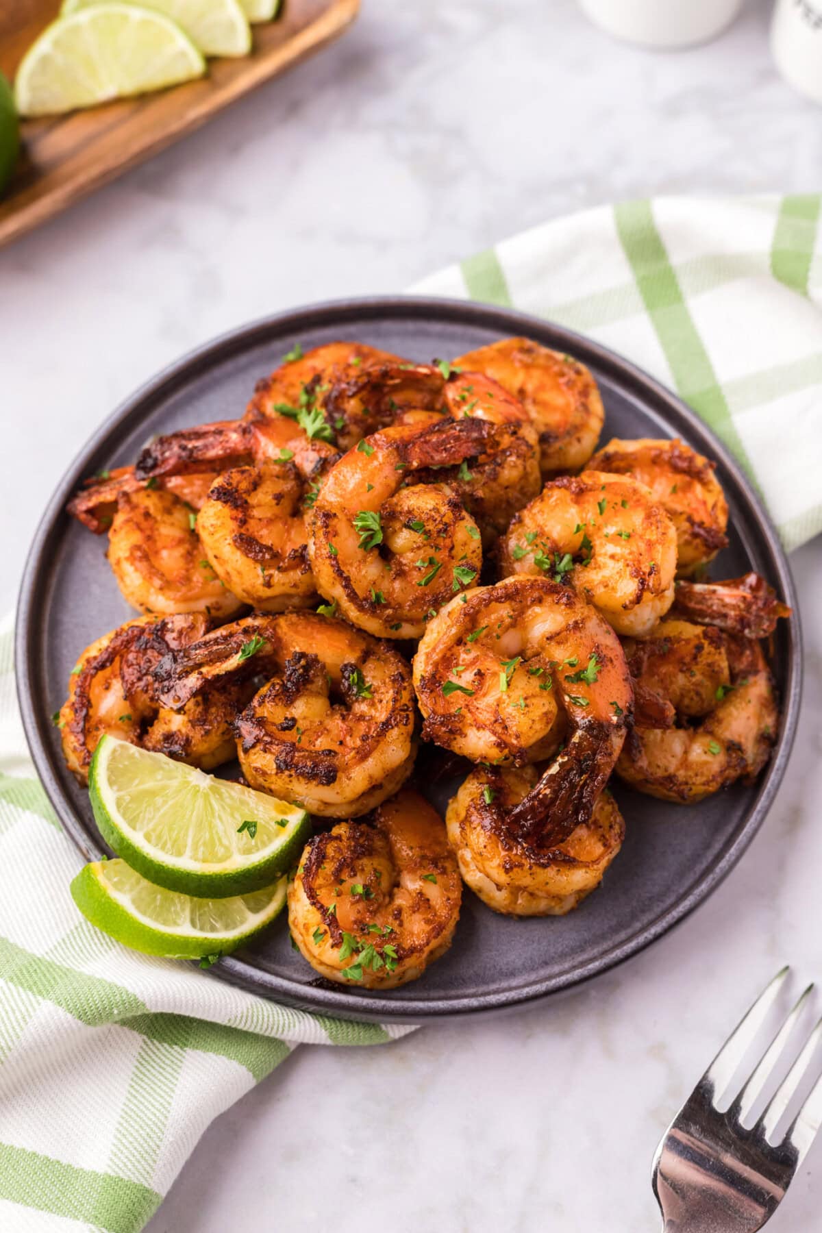 Plate of Spicy Shrimp