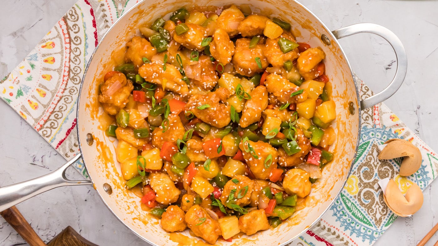 Sweet and sour chicken is as iconic as it is comforting with savory-sweet flavors and extra crispy c