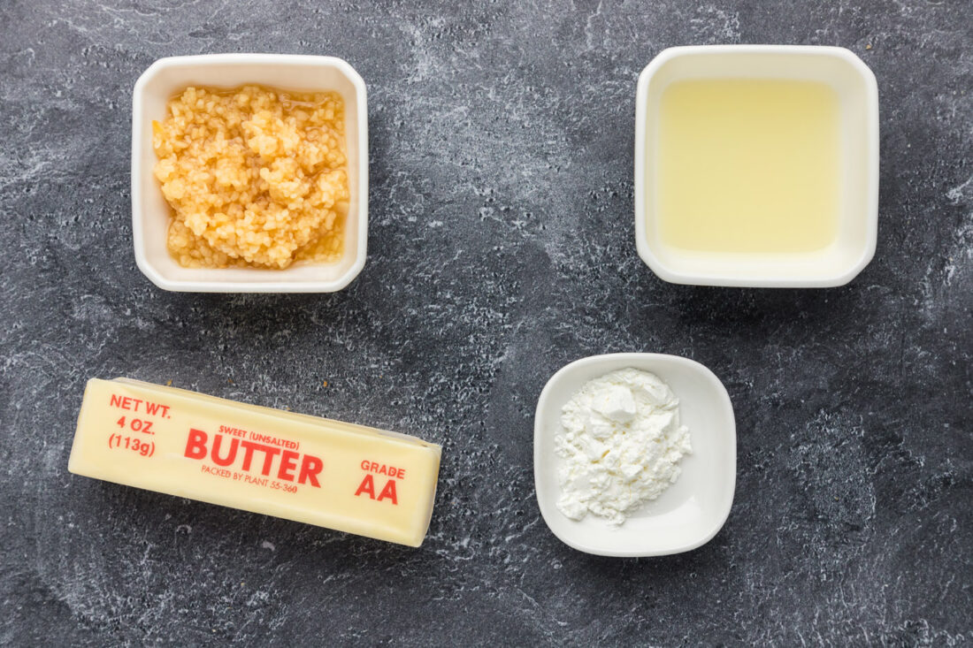 Ingredients for Garlic Butter Sauce