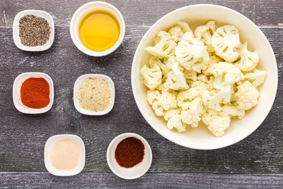 Ingredients for Instant Pot Cauliflower