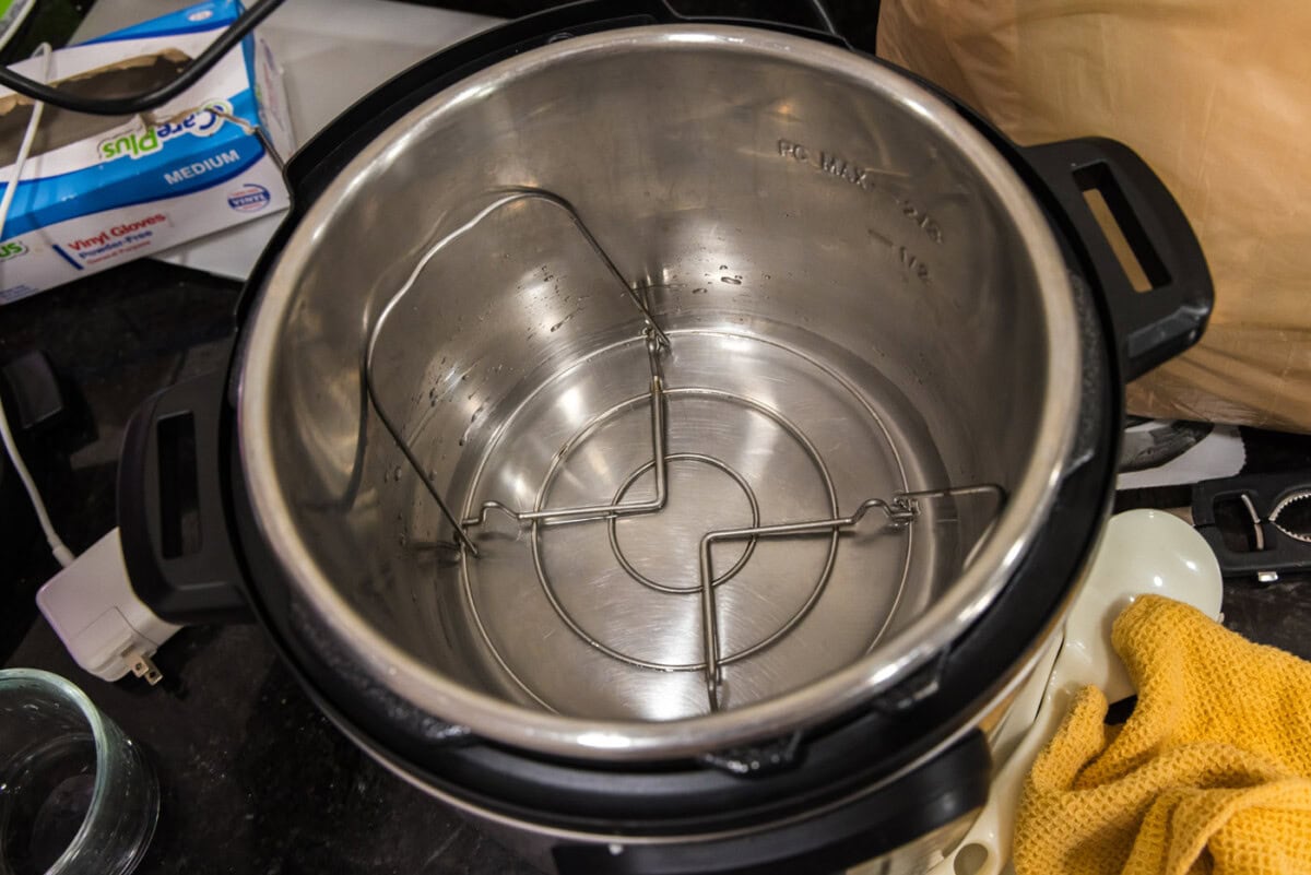 rack inside instant pot