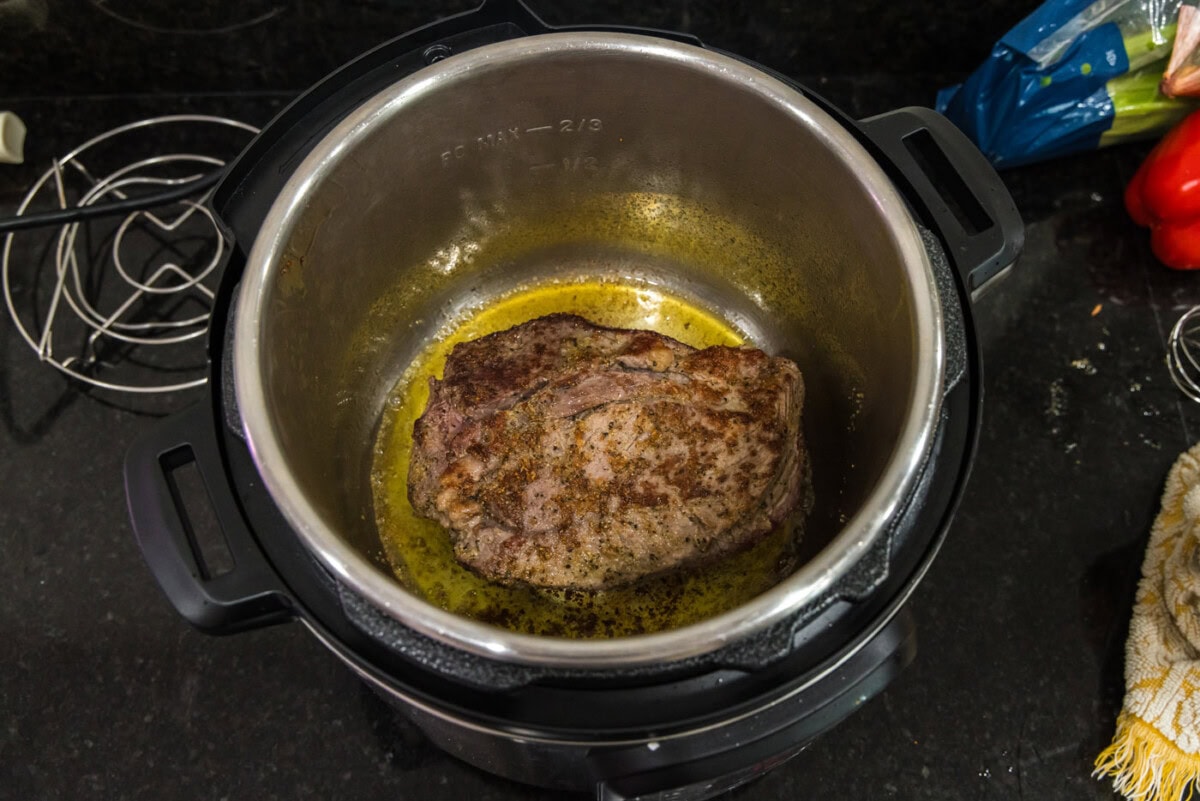 browned roast in the instant pot