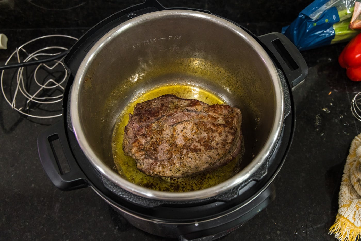 browned roast in the instant pot