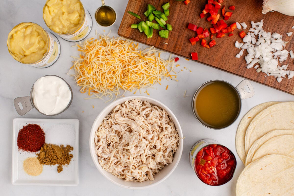 Ingredients for King Ranch Chicken Casserole
