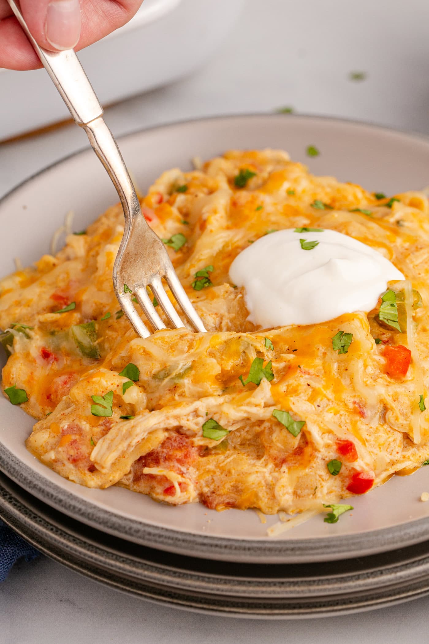 King Ranch Chicken Casserole - Amanda's Cookin' - Casseroles