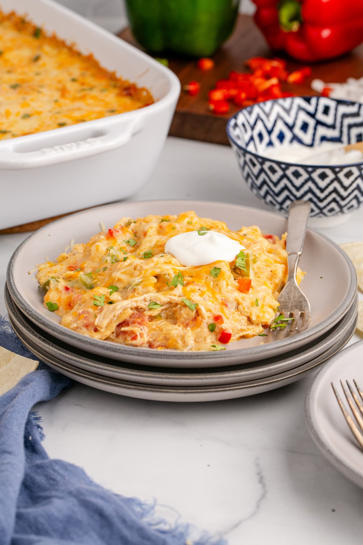 King Ranch Chicken Casserole - Amanda's Cookin' - Casseroles