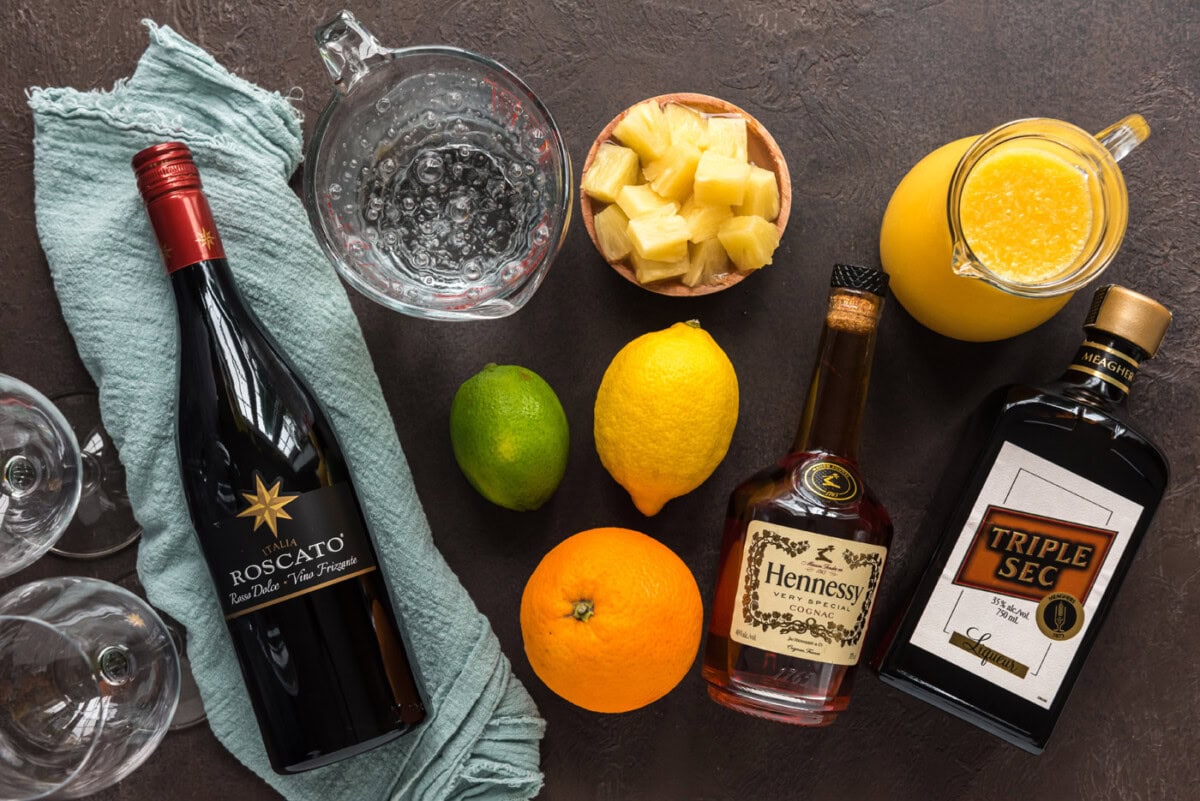 Ingredients for Mexican Inspired Sangria