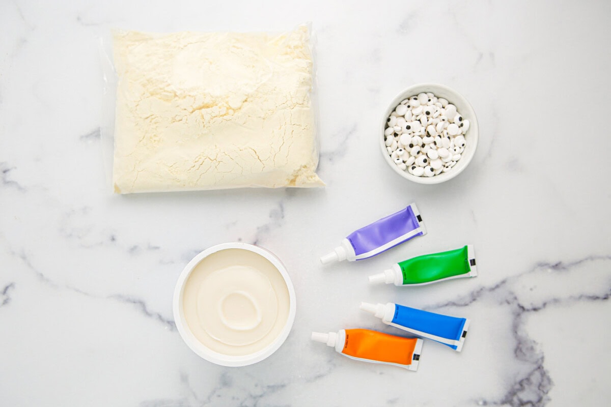 Ingredients for Monster Cupcakes