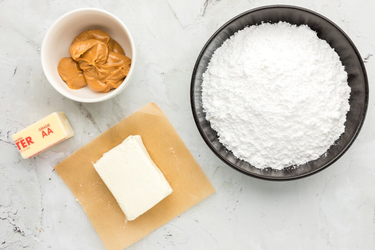 Ingredients for Peanut Butter Frosting